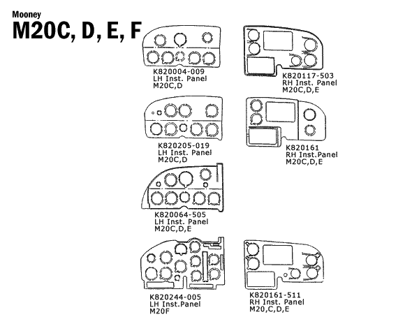 Mooney M20C, D, E, F / Schematics