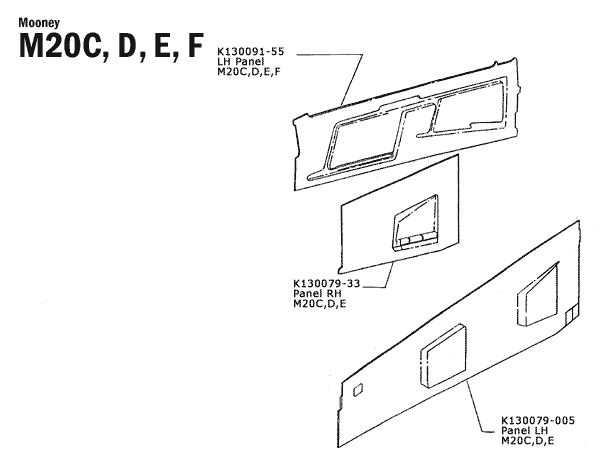 Mooney M20C, D, E, F / Schematics