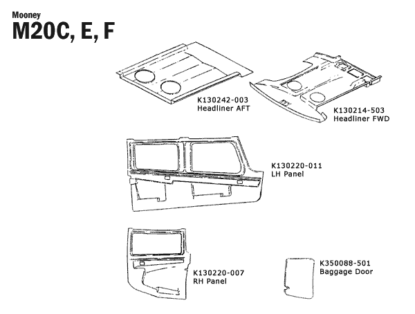 Mooney M20C, E, F / Schematics