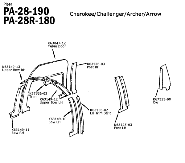 Piper PA-28-190 / Schematics