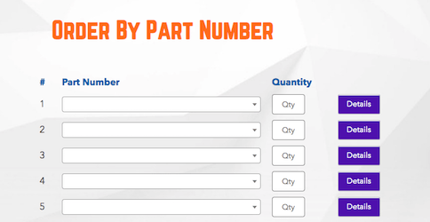 Order by Part Number
